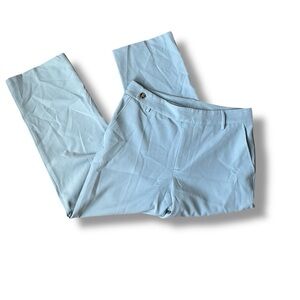 AVEC LES FILLES Anthropologie Ankle Trouser Pants Sky Blue Coastal Beachy Size M